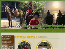 Tablet Screenshot of maneggioilbarbazzale.com